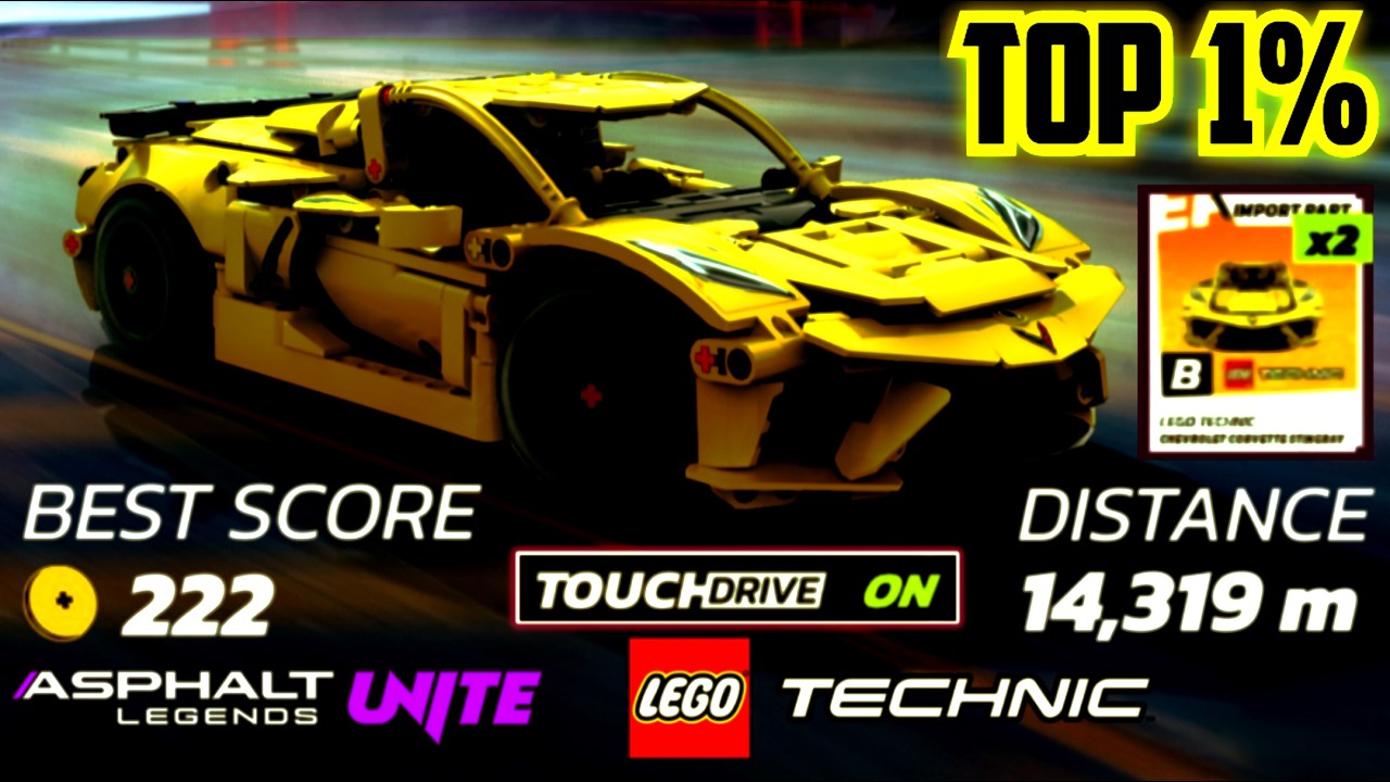 Asphalt UNITE - COLLECT 222 PARTS with TOUCHDRIVE | LEGO Corvette STINGRAY | Collector Hunt