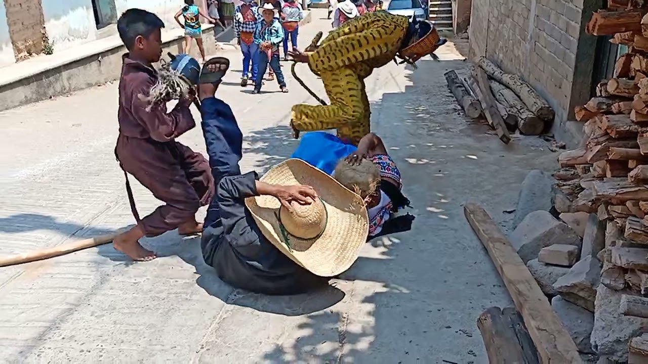 Parte 3 - Recorrido de la danza del Tigre en Cozoyoapan Guerrero 2 de mayo de 2023