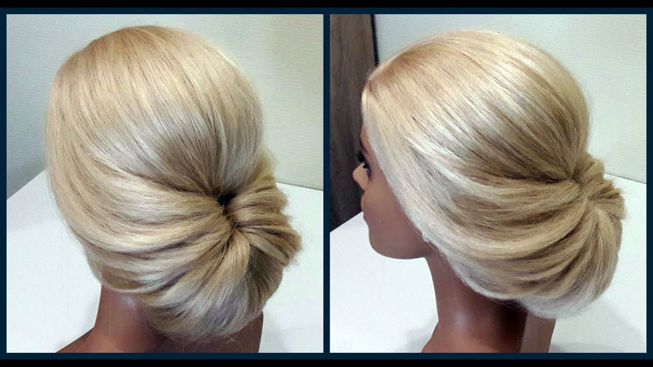 Легкий вариант для создания самой себе Вечерней Прически.Fast, light evening hairstyle for yourself