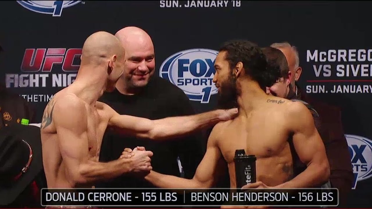 Donald Cerrone and Benson Henderson keep it friendly at weigh-in