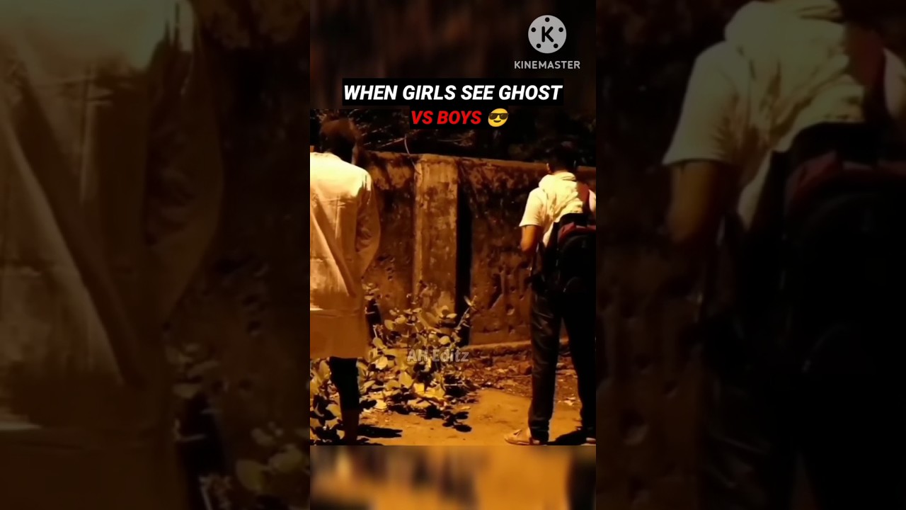 Girls see ghost vs boys... #ghost #trending #viral #shorts