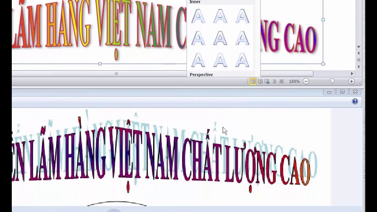 Hướng dẫn thực hành Wordart - Gradient - Autoshape - Shadow - Transform (Bài 8)