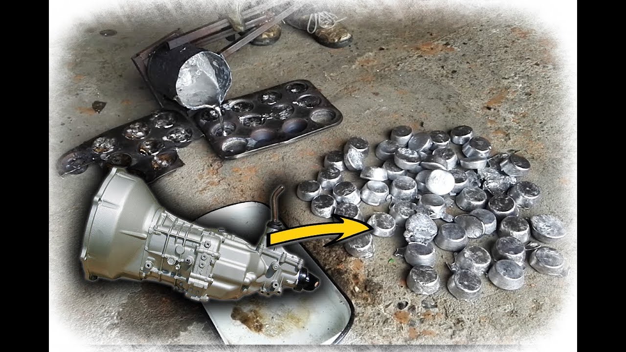 Melting Gear Box To Make 100 Aluminum Ingots