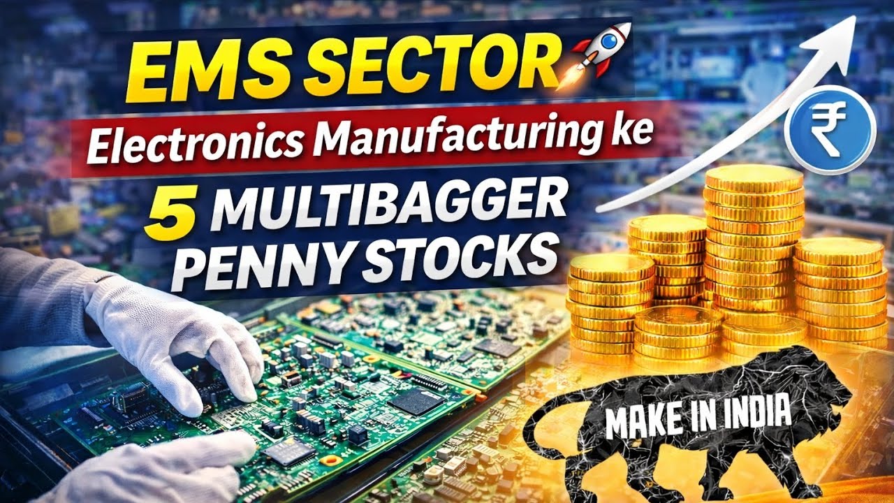 EMS Sector 🚀 ke 5 Penny Stocks | Electronics Manufacturing | Future Multibagger? | Make in India