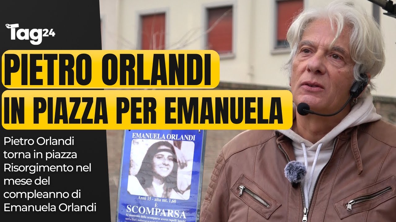 Emanuela Orlandi, il fratello Pietro in piazza a Roma: "Abbiamo fatto istanza per la Casa del Jazz"