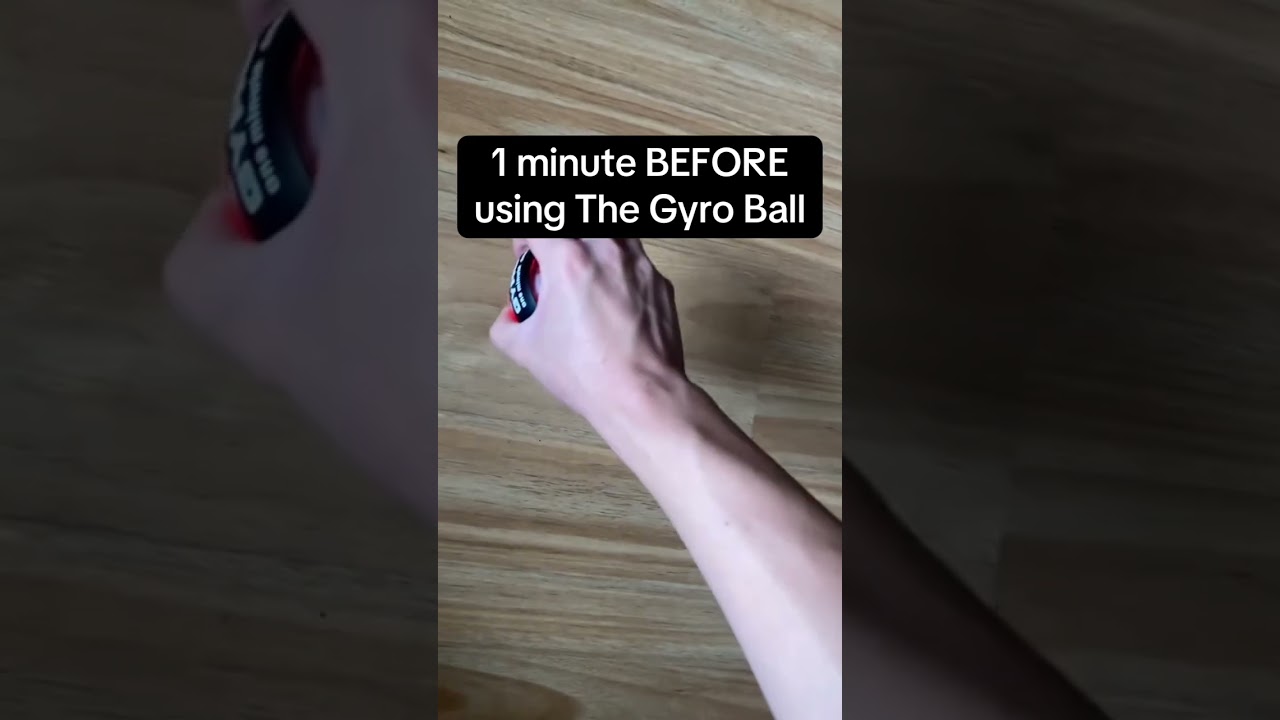 Before and after using The Gyro Ball 🤩 #gyroball #arms #forearms #veins #fitness #workout  #men