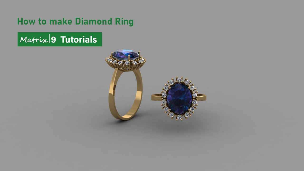 how to make diamond ring | matrix9 rings tutorials