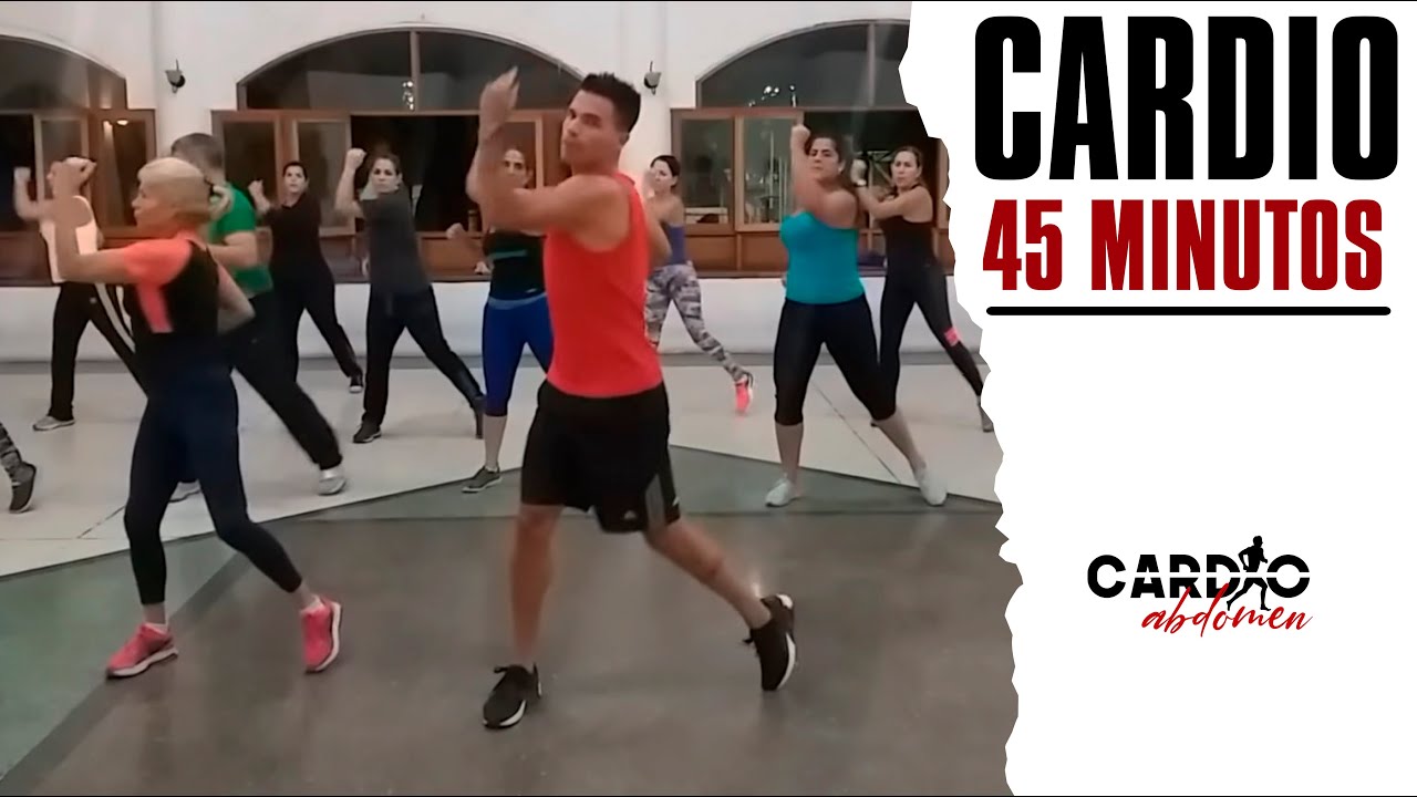 Rutina de CARDIO TODO EL CUERPO 45 minutos SIN SALTOS