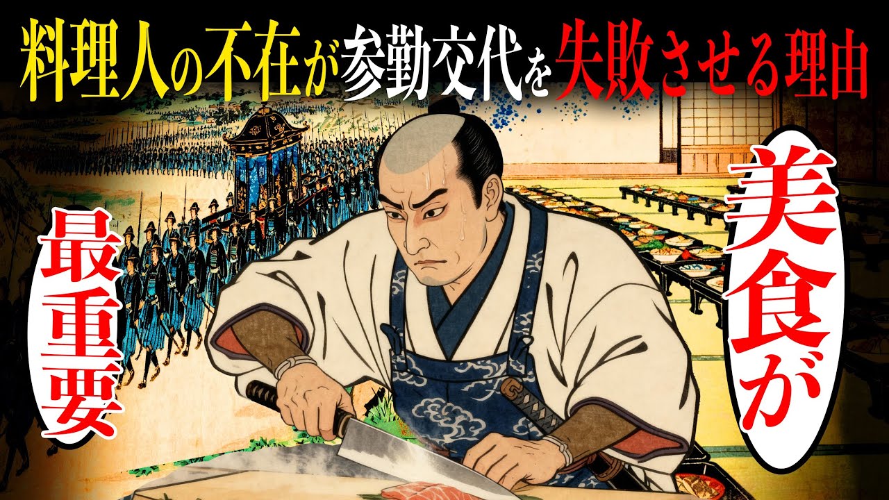 参勤交代で料理人が武士より重要だった！？年10億円の食費を背負う料理人に課せられた美食という枷。