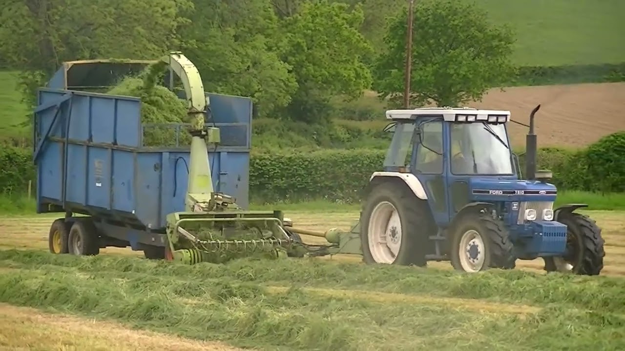 Ford 7810 and Claas Jaguar 62