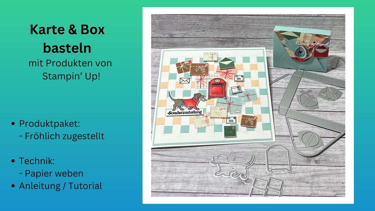 Papierreste / Papierstreifen aufbrauchen 💚 Karte mit passender Verpackung 💚 Minikatalog 💚Stampin Up!