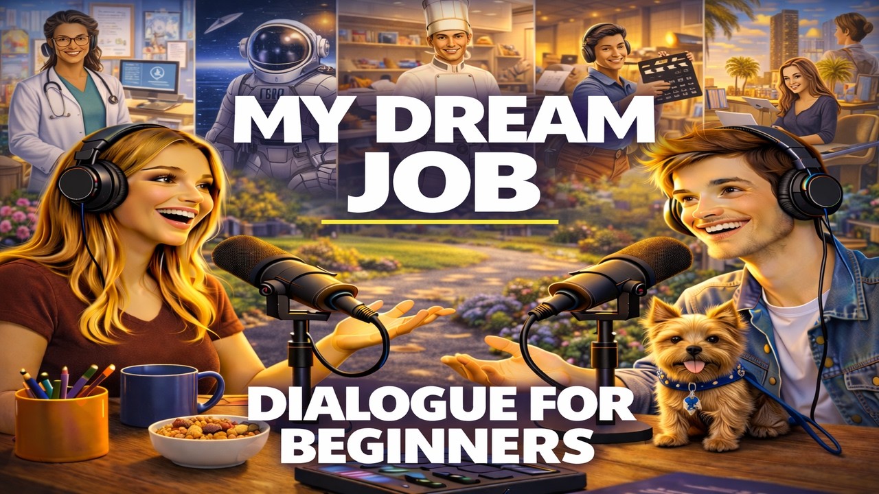 Easy English Conversaton (A1) | Dialogue for Speaking - My Dream Job