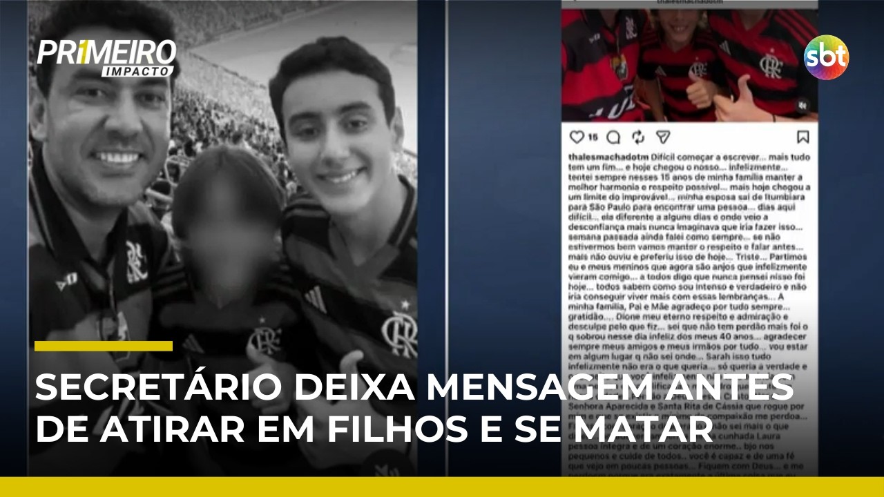 Secretário deixou mensagem antes de atirar em filhos e tirar a própria vida em GO | #PrimeiroImpacto