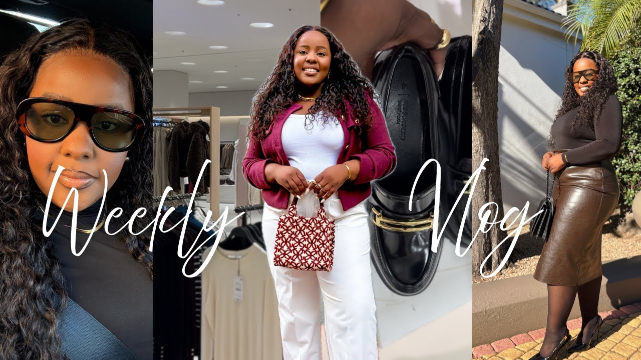 VLOG: Weekly vlog, work function,rugby game , hair maintenance and more | South African YouTuber