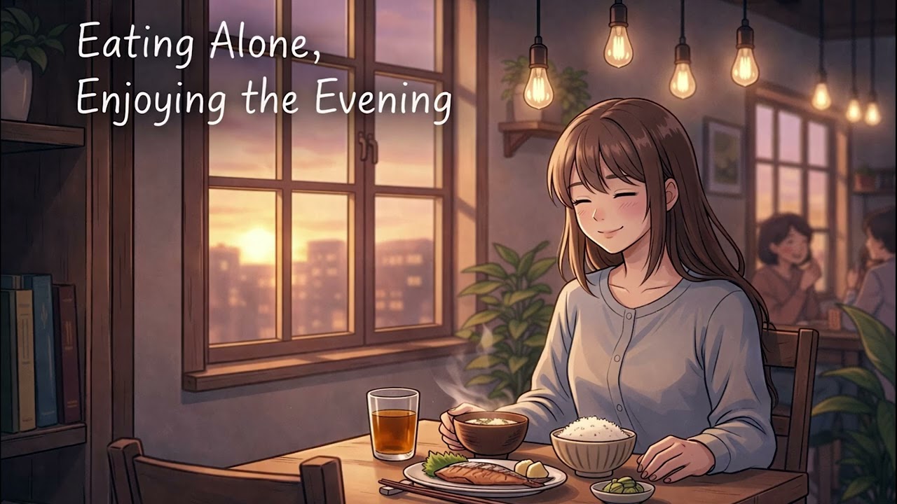 🍽 Eating Alone, Enjoying the Evening｜Saturday Evening Lo-fi【ZynthTone】
