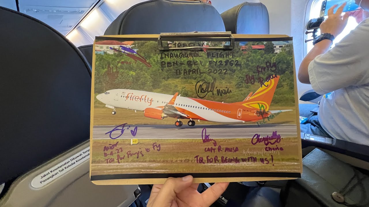 Firefly FY2852 Penang - Kinabalu (Inaugural Flight)