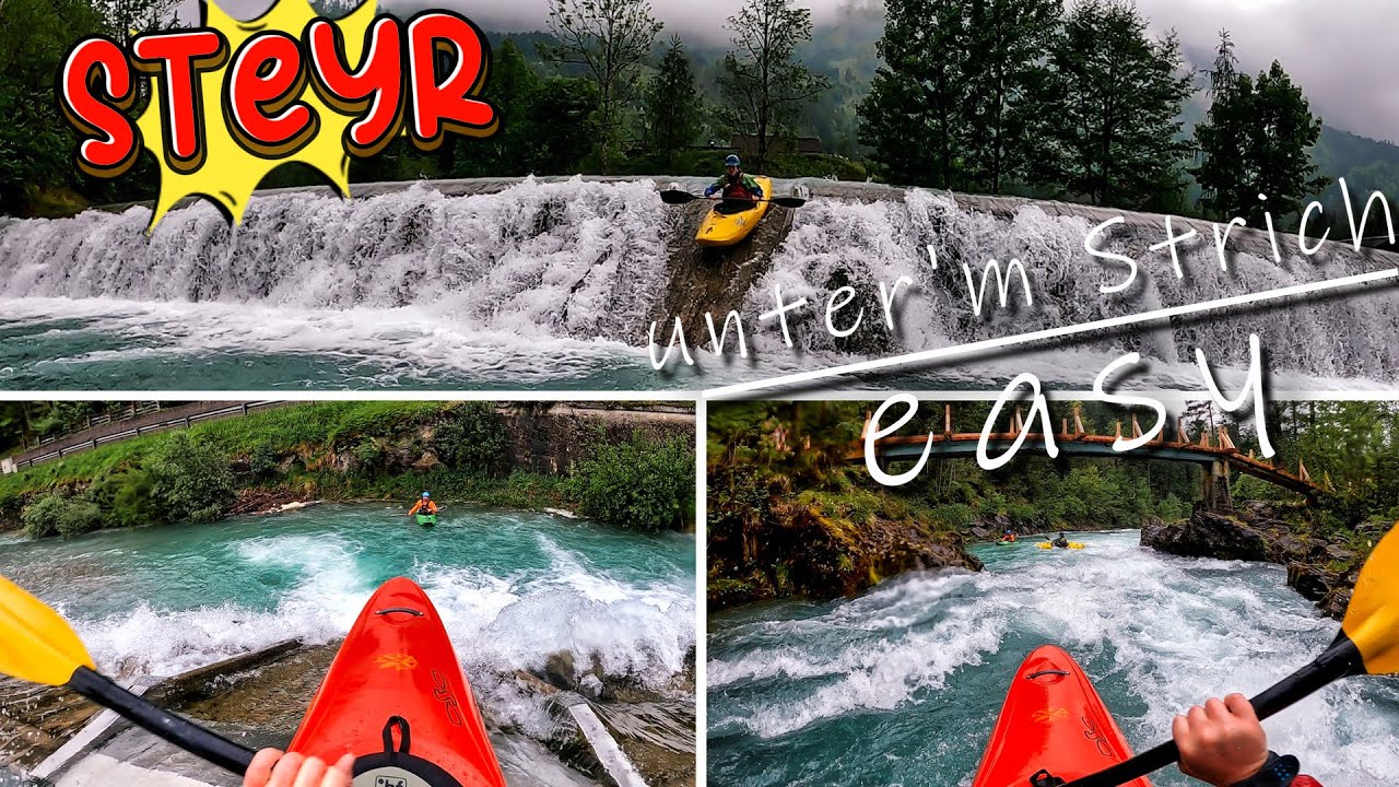 Obere Steyr ab Wasserfall Stromboding Kajak Wildwasser exo Zion Slalom