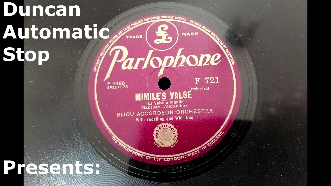 (1932) Mimile's Valse - Bijou Accordeon Orchestra