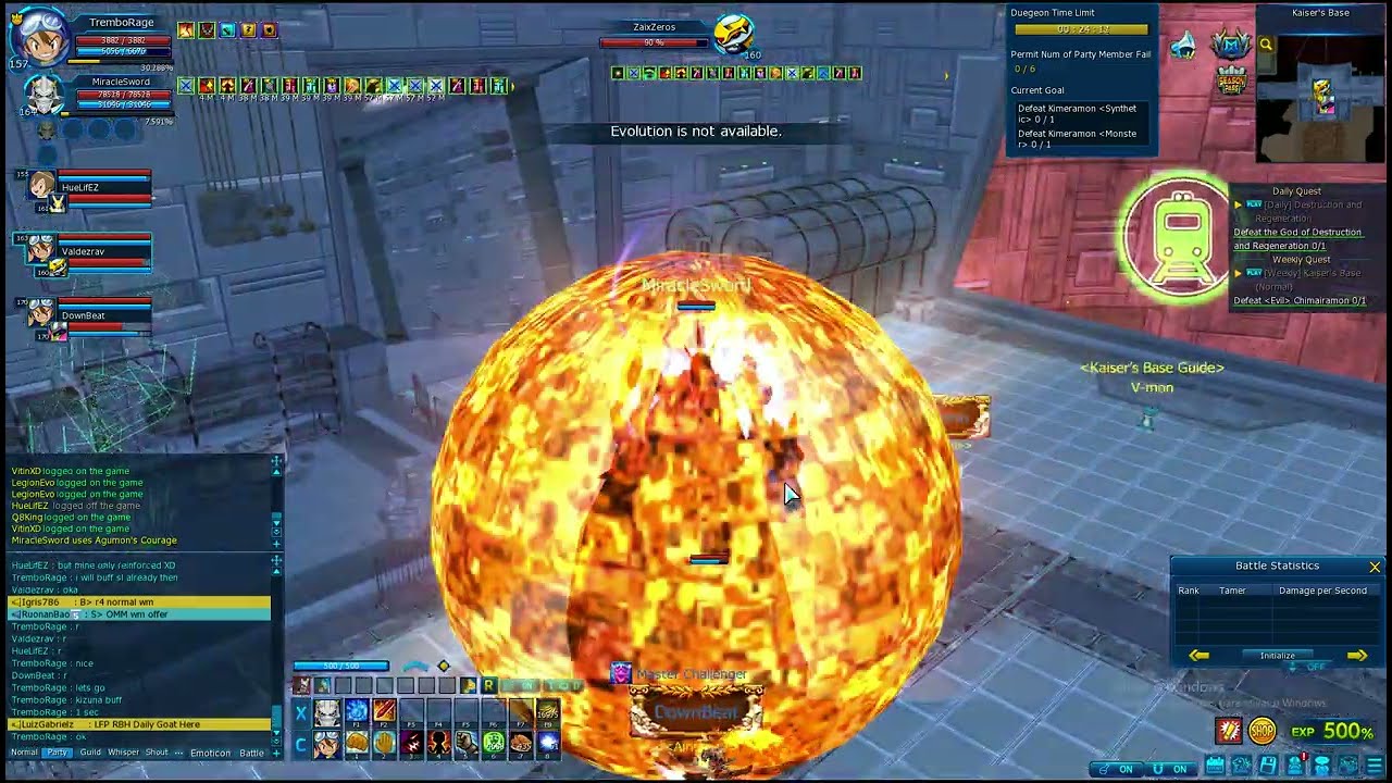 Digimon Masters Online: CDGN Run with Guild