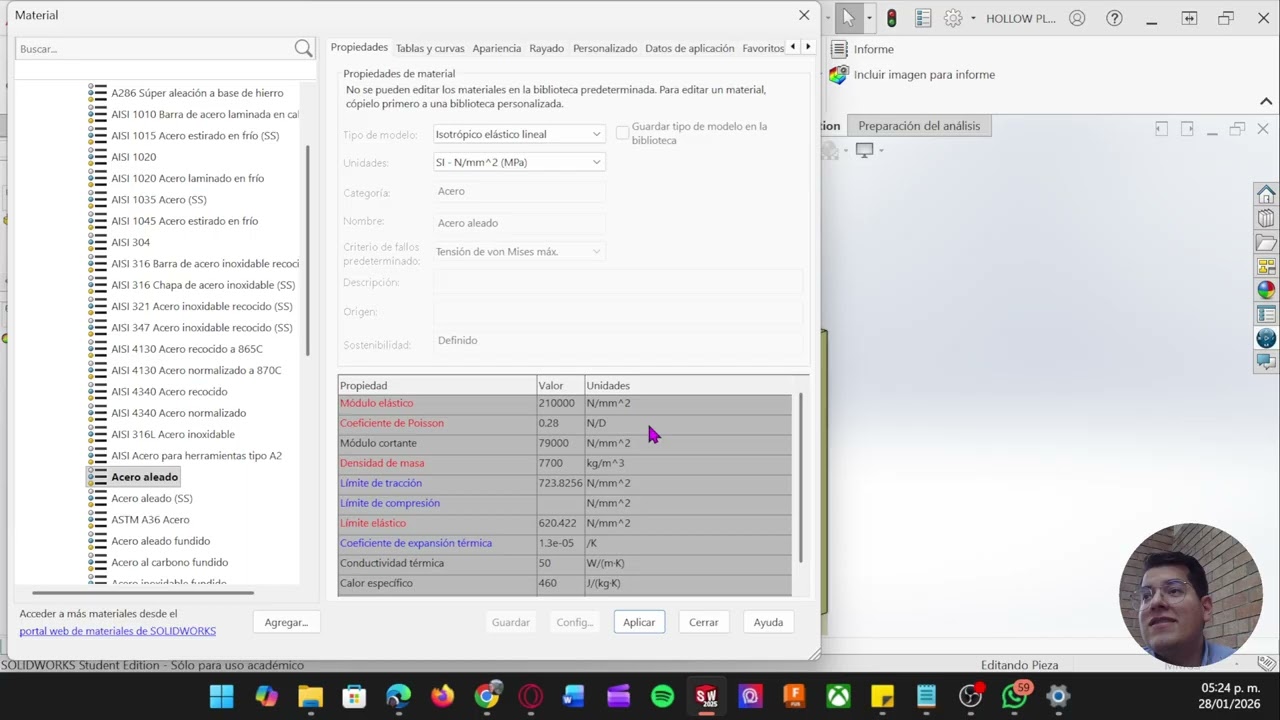 Solidworks Simulation | Análisis Estático | Clase 1