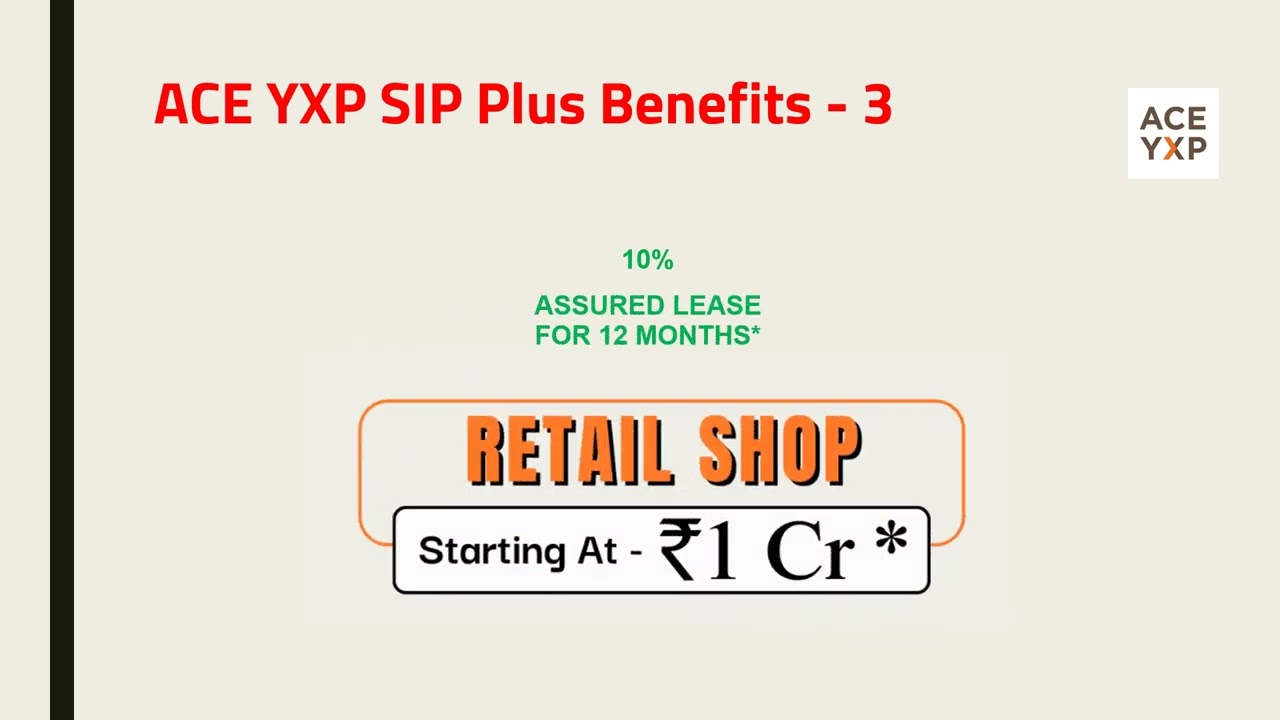 ACE YXP 9268900800 Retail Shops on Yamuna Expressway
