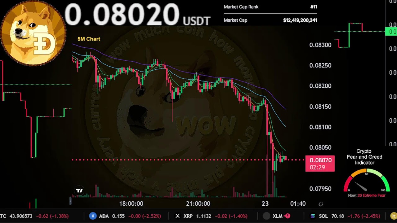 $DOGE | Live Stream 24/7 | DOGE USDT Crypto Trading Strategy | DOGE Live Price | Dogecoin Chart 18th
