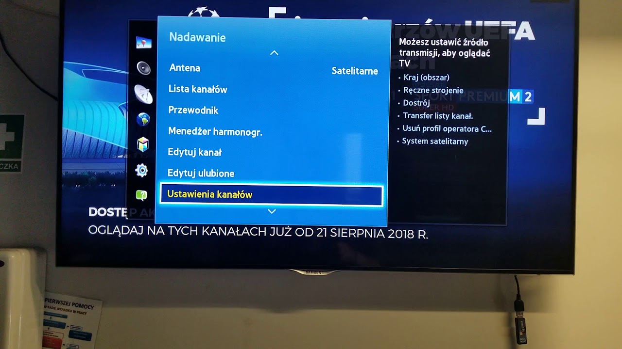 Samsung seria EiF aktualizacja listy kanał&oacute;w