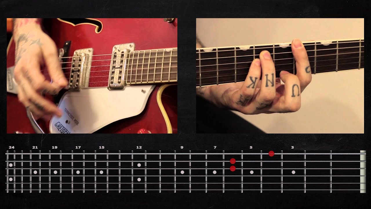 Sasha Rock'n'Roll guitar lessons- Misfits (Some Kinda Hate) видео урок №3 tutorial