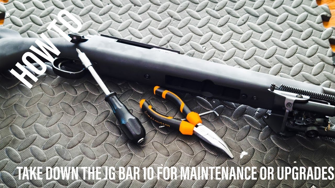 Basic guide to taking down the JG BAR 10 and other VSR compatible Airsoft replicas.
