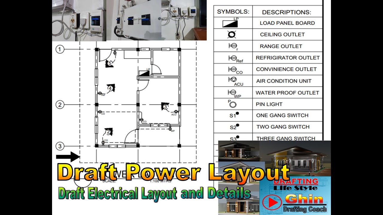 Drawing Exercise 28: How to Draft Power Layout in AutoCAD