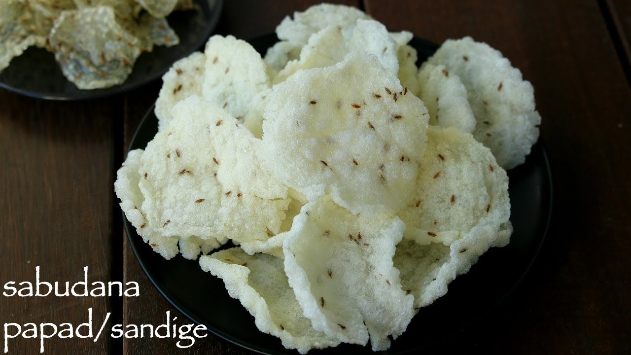 sabudana papad recipe | sabakki sandige | javvarisi vadam | sago fryums