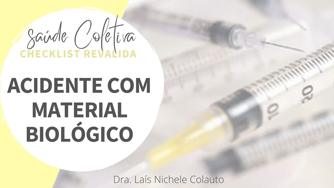 CHECKLIST: Acidente com material biológico - HEPATITES VIRAIS E PEP (LIVE Revalida INEP)