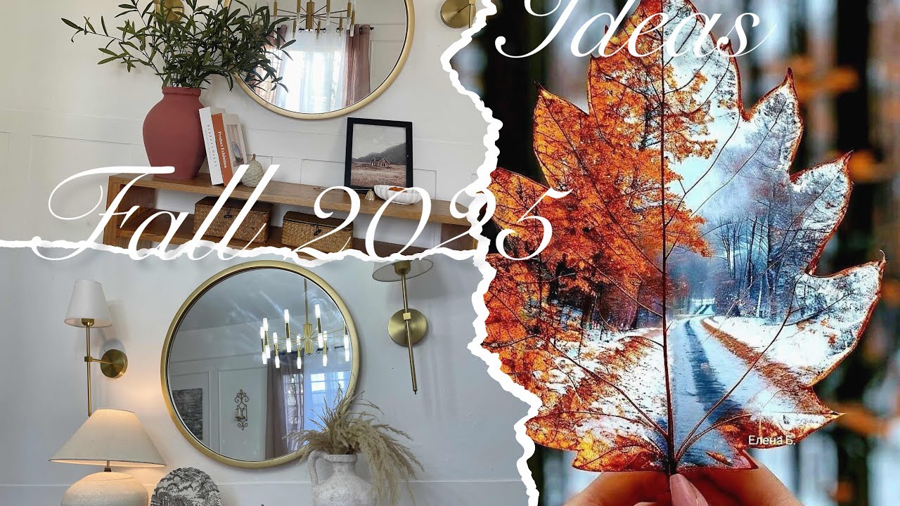 Ideas para decorar recibidor pequeños para otoño 2025🍂