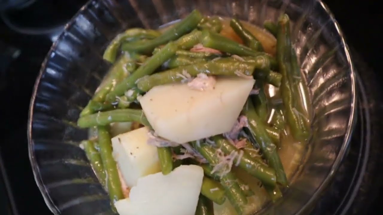 NECKBONES, GREEN BEANS & POTATOES.