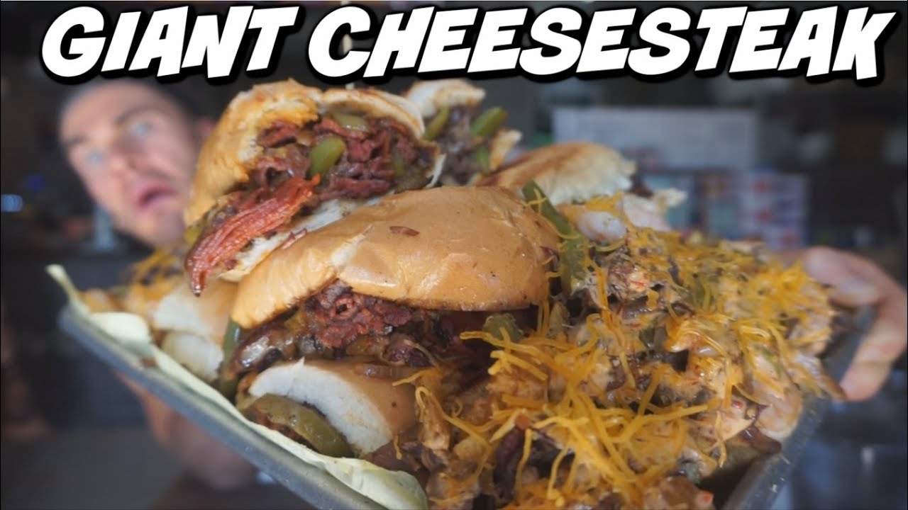 Undefeated 'Rocky Balboa' Philly Cheesesteak Challenge! Balboa's Tap House | California Man Vs Food