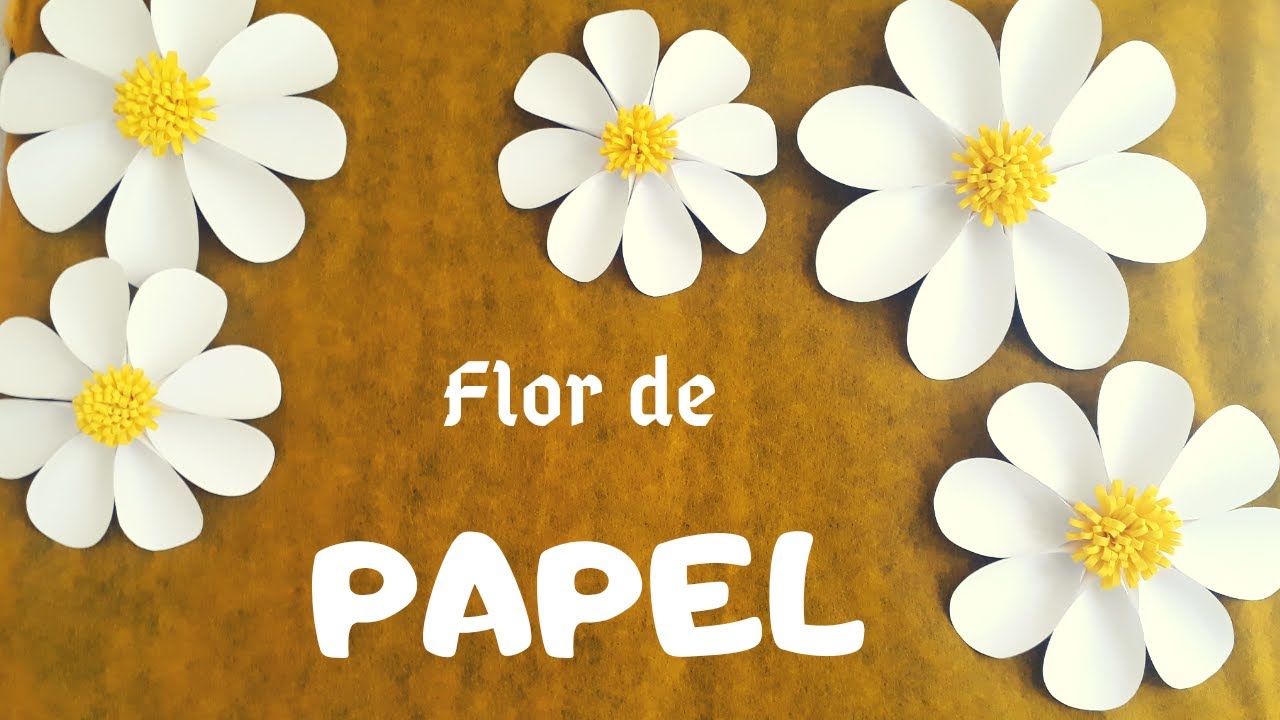 Flor de papel simples, barata e rápida !