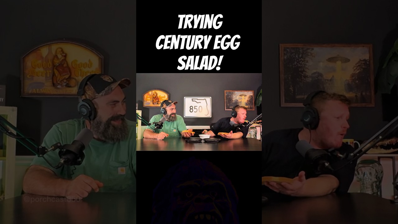 Trying Century Egg Salad! #funny #food #centuryegg #eggsalad #sandwich #review #subscribe