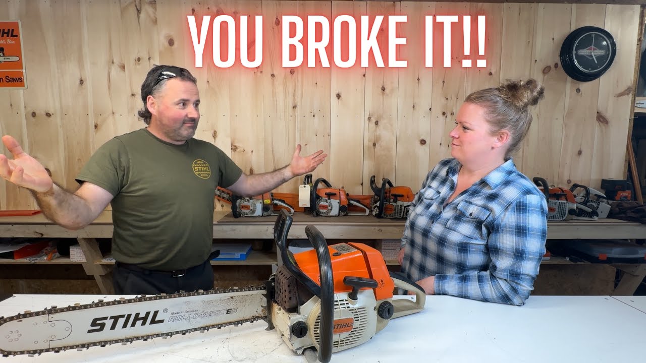 Rozbita piła łańcuchowa Stihl 034 | Regeneracja g&oacute;rnej części | CZĘŚĆ 3