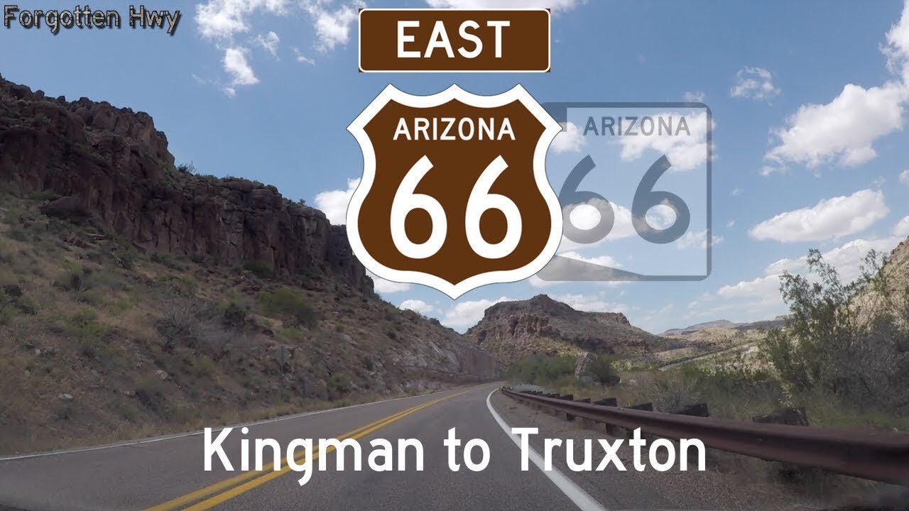 Historic US 66, AZ 66 East - The Mother Road, National Trails Highway - Kingman to Truxton