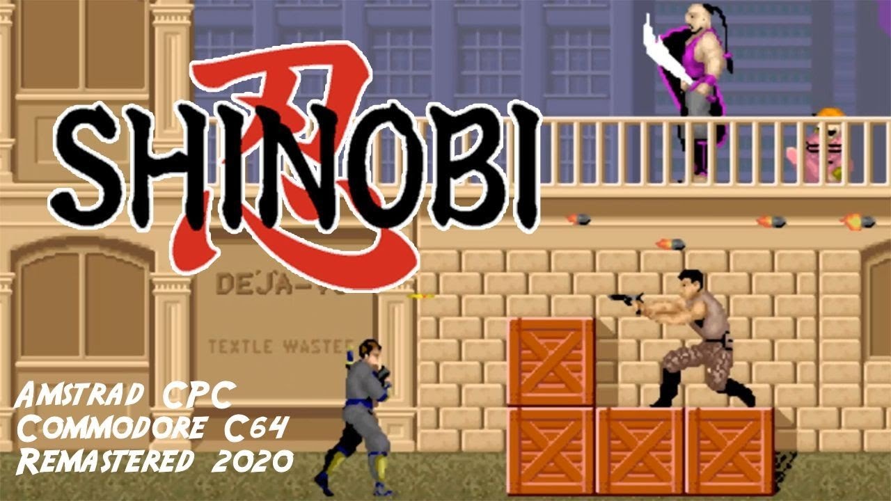 Amstrad CPC Vs C64 - Shinobi + CPC Remastered 2020