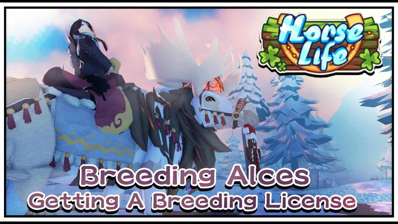 [Roblox: Horse Life] The Winter Update Is Here! Breeding The Alces & Getting A Breeding License!