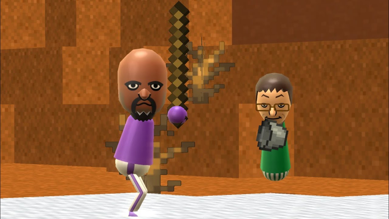 Wii Sports Baseball but it's Minecraft