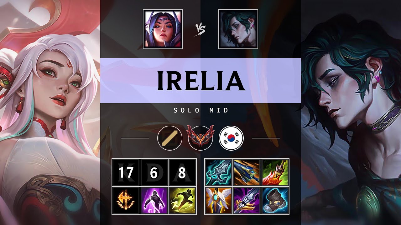 Irelia Mid vs Hwei - KR Grandmaster Patch 25.13