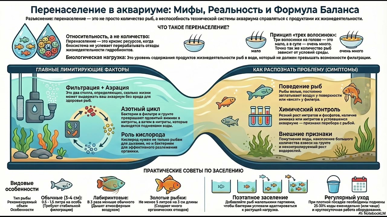 Перенаселение в аквариуме 