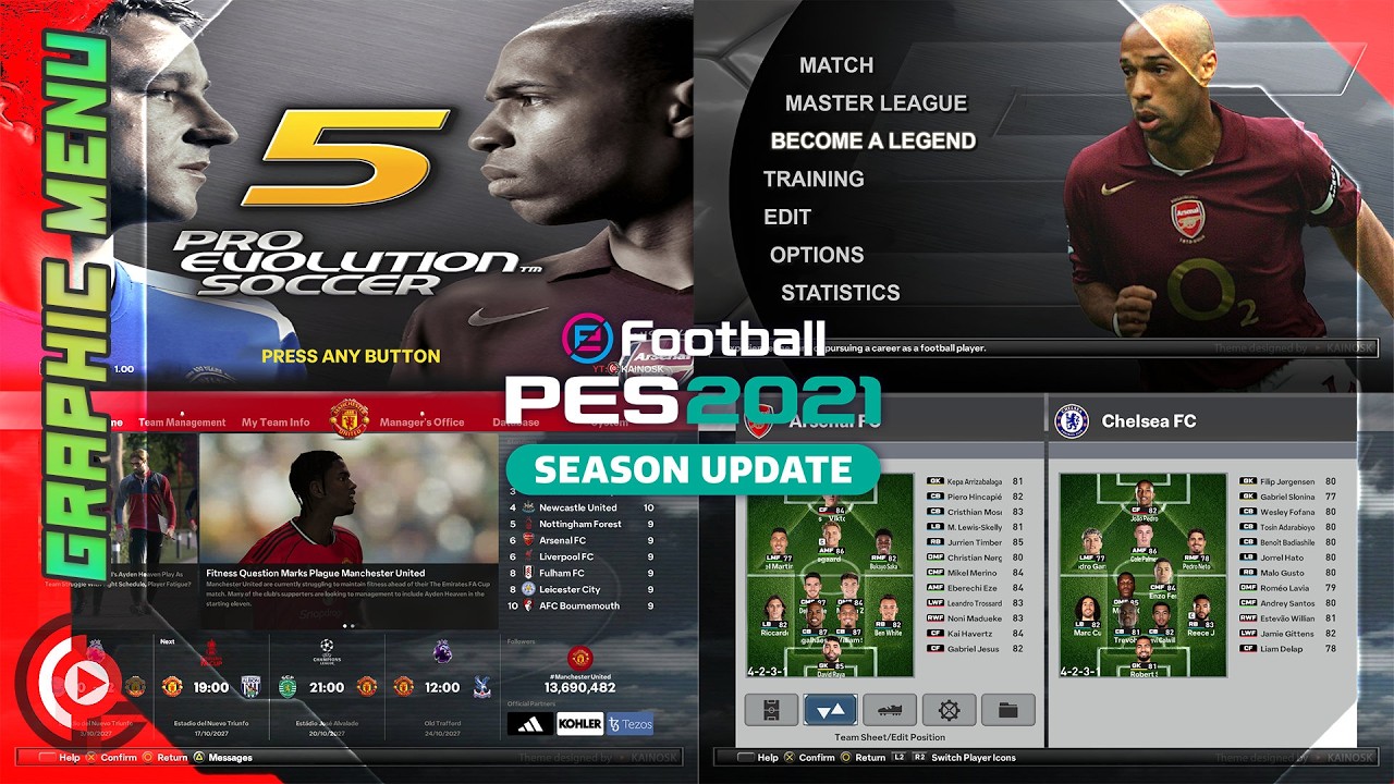 SPFootball Life | PES 2021 [PC] -  [PREMIUM] Pro Evolution Soccer 5 Next-Gen Menu