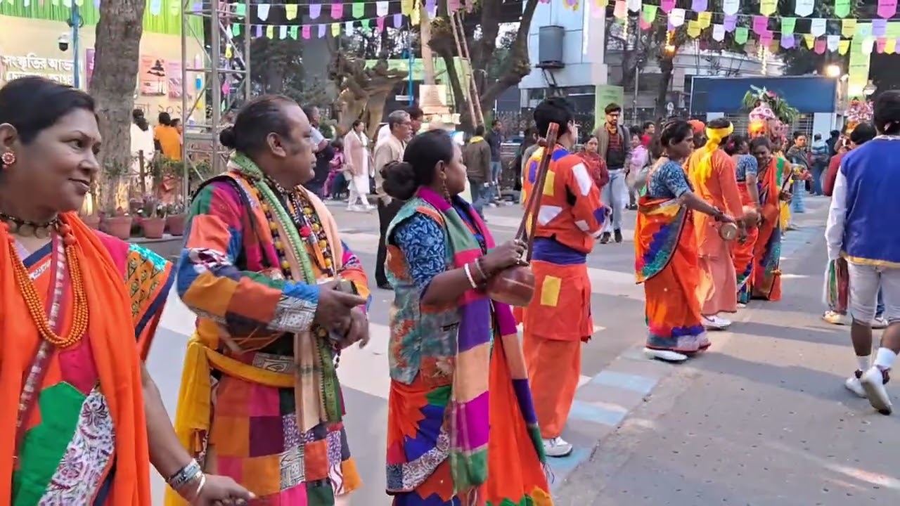 গ্রামের নাচ, শহরের শোভা । Folk dance/culture। Little Magazine Mela 09.01.2026 #goutamaalee life jour
