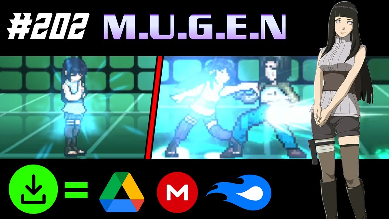 HINATA THE LAST JUS CHAR SHOWCASE + DOWNLOAD | Mugen Showcase #202