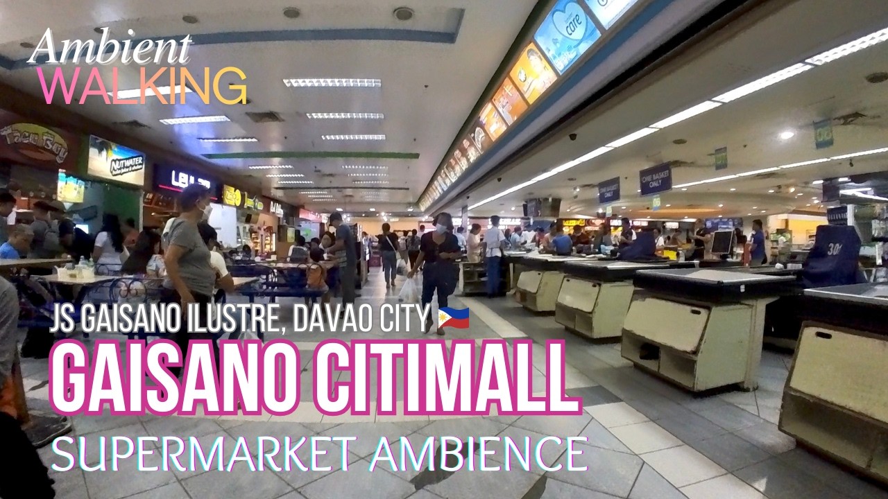Grocery Shopping POV 🛒 Gaisano Grand Citimall Davao Walking Tour 👀 Supermarket Ambience #ShopWithMe