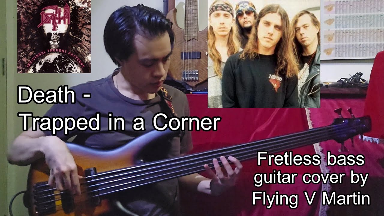Death - Trapped in a Corner | Fretless Bass Guitar Cover by Flying V Martin