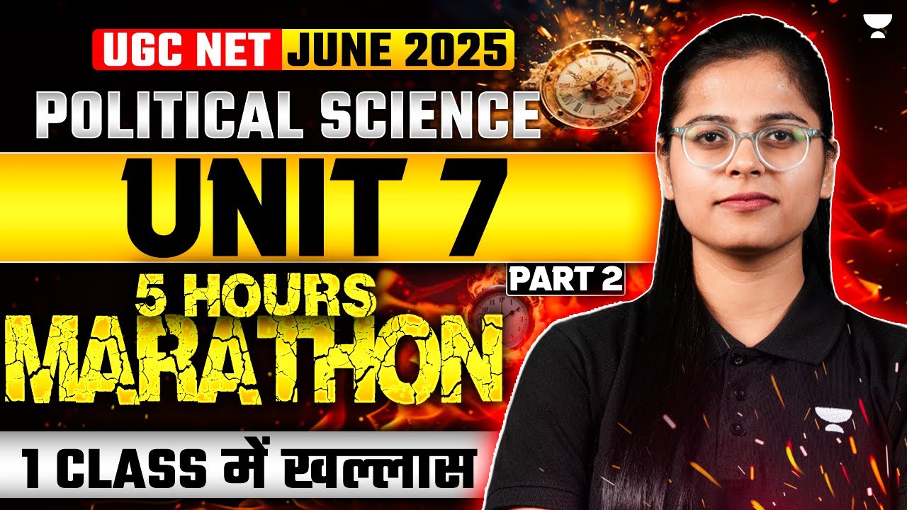 🔥 MARATHON Class 🔥Unit -7 Political Institution in India | UGC NET June 2025 | By Poorti Ma'am